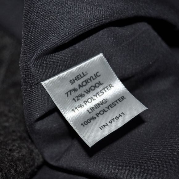 New J.JILL Charcoal Sequin Wool Blend Skirt NWT E2 - Picture 6 of 6